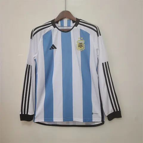 2022 Argentina 2 stars home long sleeves