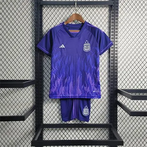 Ensemble de football enfant Argentine 3-star — 2022 · Extérieur