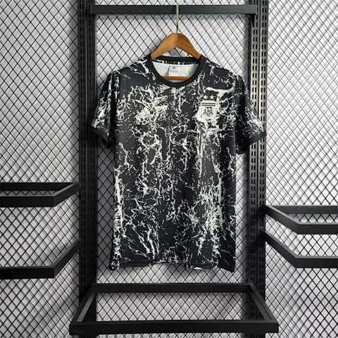 2022 Argentina black and white pre-match training shirt