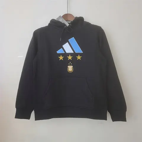 2023 Argentina black hoodie with #10 MESSI