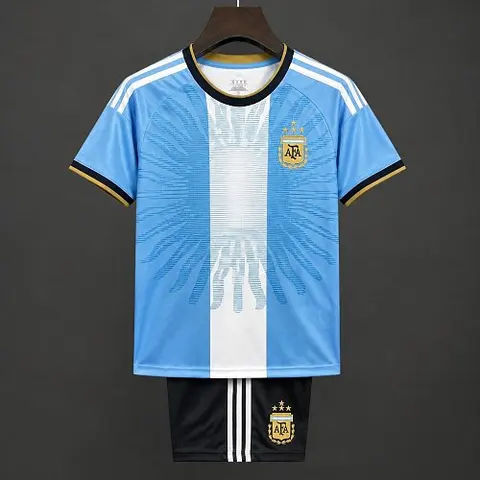 2026 Argentina Messi Farewell Commemorative Kids Kit Size 16-28