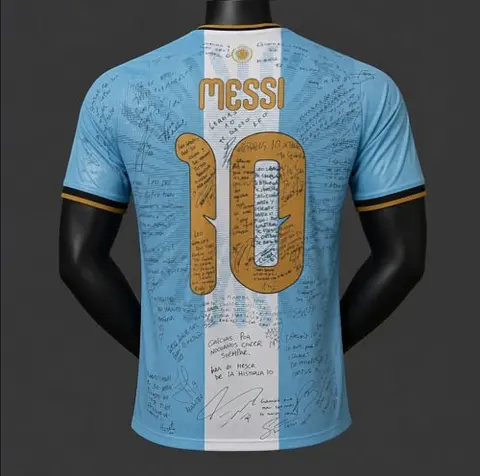 2026 Argentina Messi Farewell Commemorative Signature Player Version Soccer Jersey S-3XL