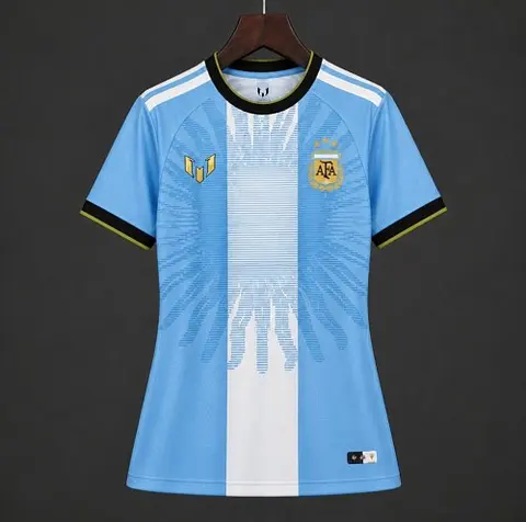 2026 Argentina Messi Farewell Commemorative Women Soccer Jersey S-2XL