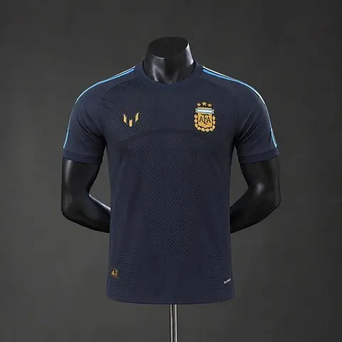 2026 Argentina Messi Farewell Deep Blue Player Version Soccer Jersey S-3XL