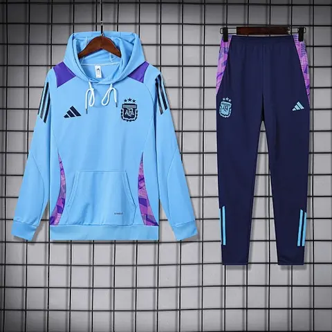 24-25 Argentina blue hoodie suit