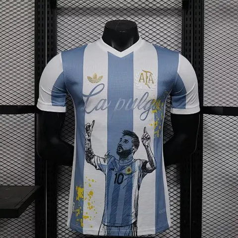 Maillot de football 25-26 Argentine 50e MESSI spécial — Version joueur