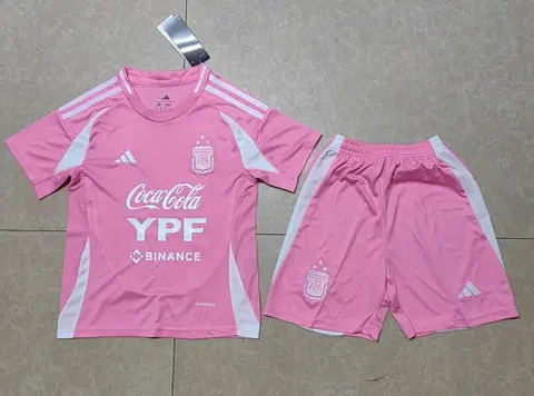 Ensemble de football enfant 25-26 Argentine rose spécial