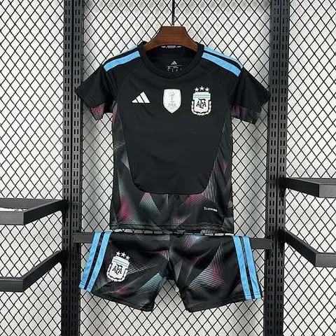 Kids Argentina 2026 World Cup Goalkeeper Kit size 16-28