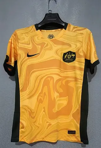 25-26 Australia yellow soccer jersey