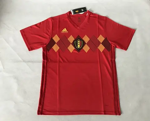 Belgium 2018 world cup home red soccer jersey