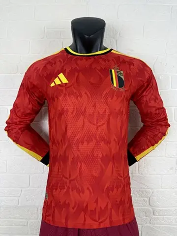 Belgium 2025/26 Home Long Sleeve player version Jersey size S-2XL