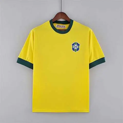 Maillot de football Brésil #10 Pelé Commemorate the King of — 1970 · Domicile