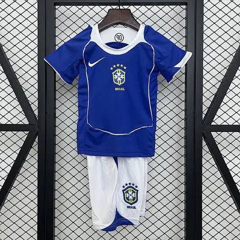 2004 Brazil away retro kid kit