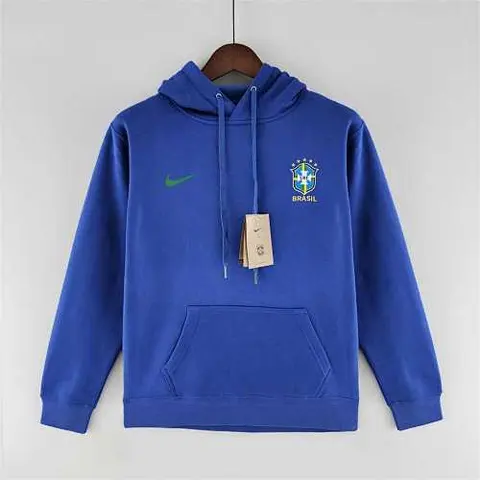 Sweat à capuche Brésil bleu — 2022