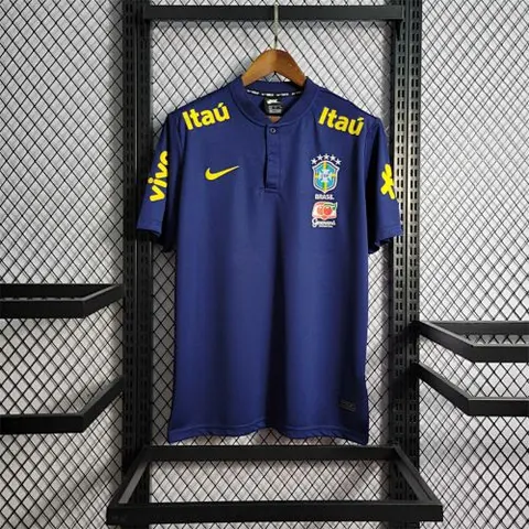 2022 Brazil Low Neck Polo Royal Blue