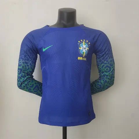 2022 Brazil away player version long sleeves