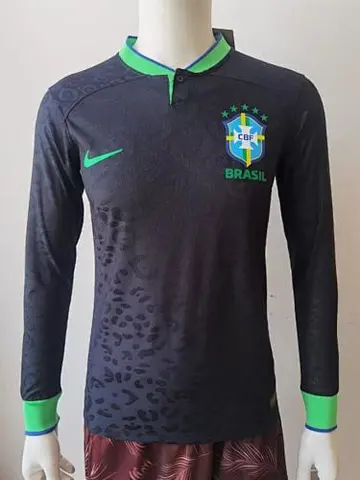 2022 Brazil black long sleeves player version