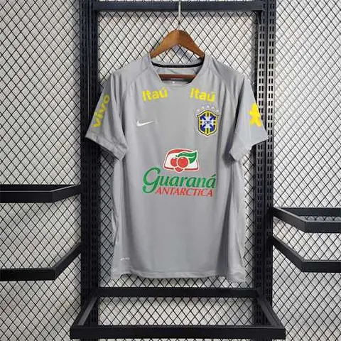 Maillot de football Brésil gris entraînement — 2022
