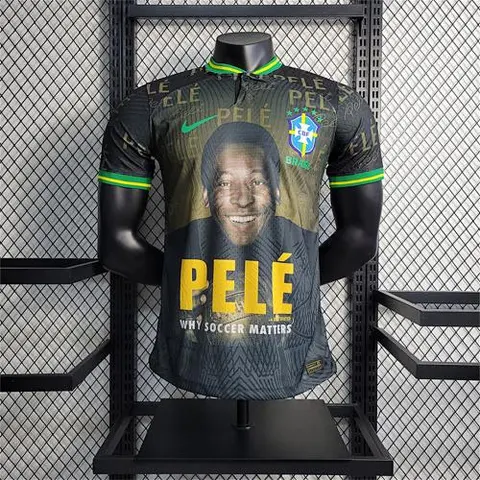 2023 Brazil PELÉ Commemorative Black with Yellow player version