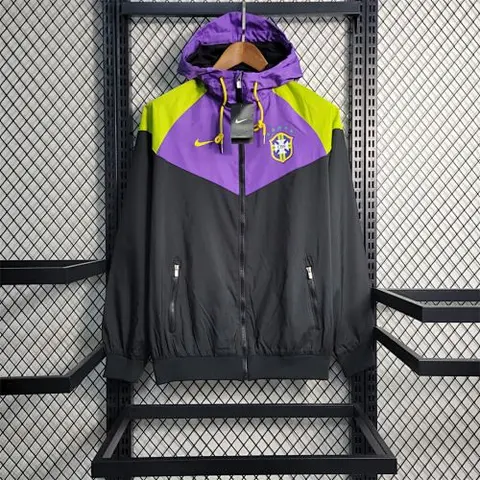 2023 Windbreaker Brazil black with purple and yellow
