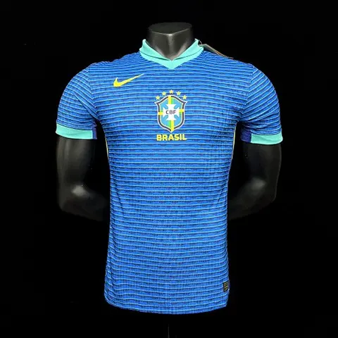 2024 Brazil away blue player version jersey