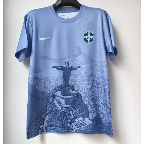 2025 Brazil Blue Jesus Edition Jersey