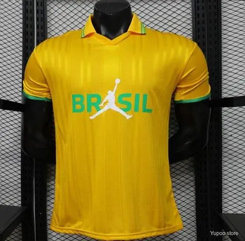 2026 Brazil × Jordan Brand Yellow Special Edition Player Version Jersey
