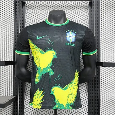 24-25 Brazil black dove of peace player version jersey