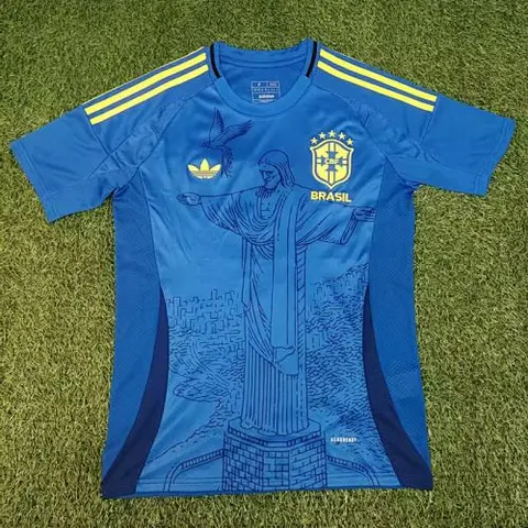 25-26 Brazil Blue Jesus jersey