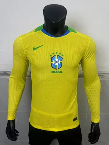 25-26 Brazil home long sleeve player version jersey