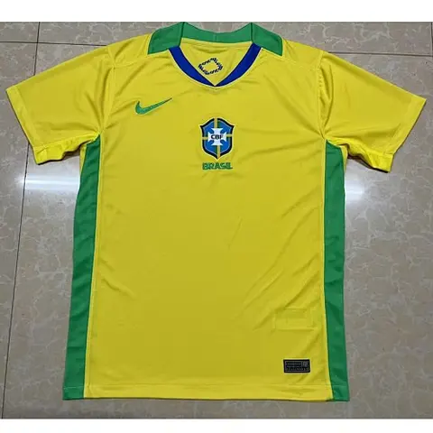 25-26 Brazil home soccer jersey