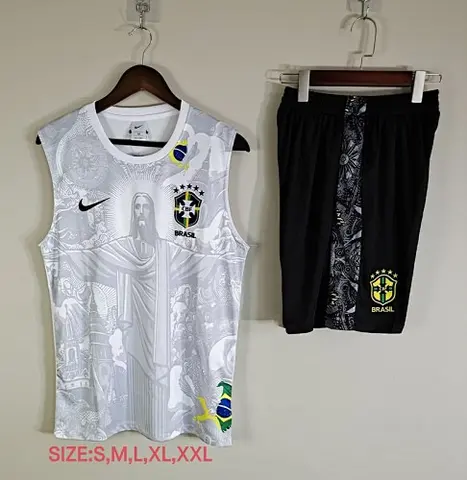 25-26 Brazil white vest suit