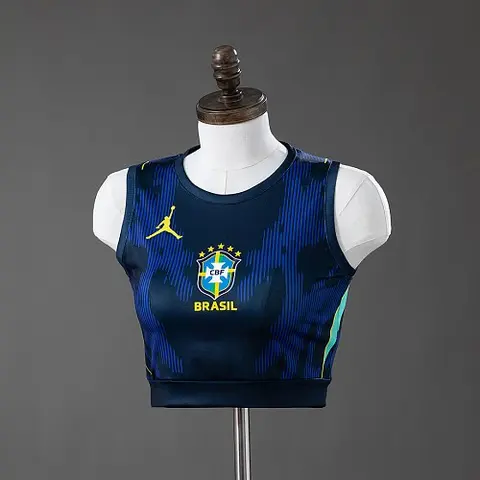 Brazil 2026 Away Women's Crop Top Style Tank Top S-XXL