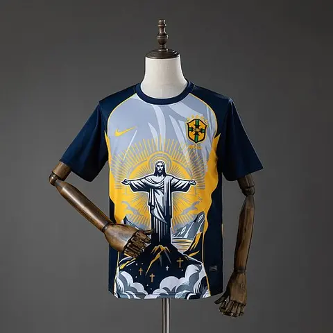 Brazil 2026 Christ the Savior - Yellow Jersey S-XXL