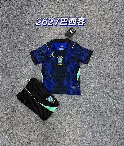 Brazil 2026 World Cup Away Kid kit size 16-28