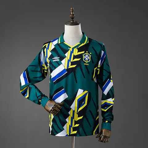 Brazil 96/97 Goalkeeper Retro Long Sleeve Jersey S-XXL