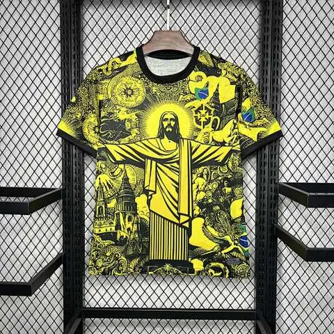 Brazil jesus yellow special version jersey