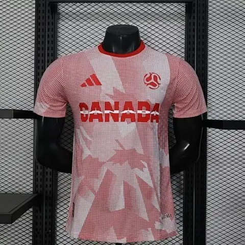 Canada 2026 World Cup Pink and White Player Version soccer jerseys