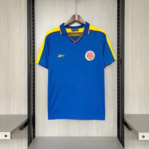 1998 Colombia Away Retro Soccer Jersey