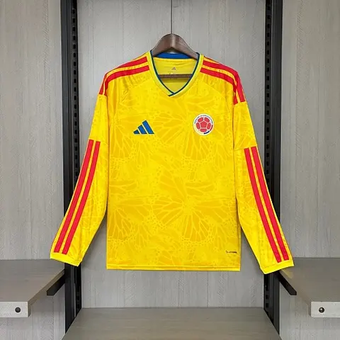 2026 World Cup Colombia Home Long Sleeve Jersey S-4XL