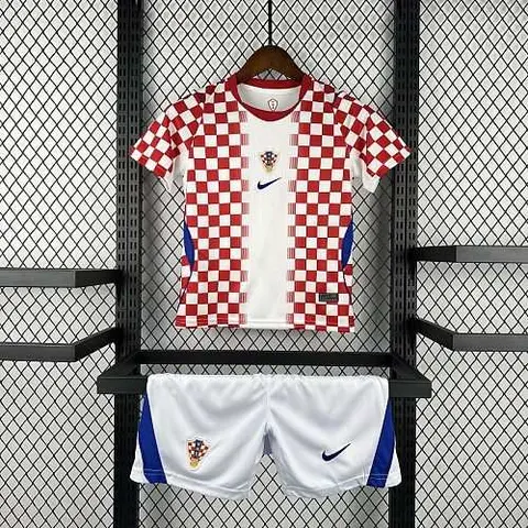 Kids Croatia 2026 World Cup Home Kit