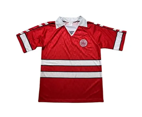 1988 Denmark home red retro jersey