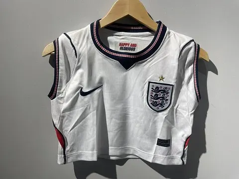 2026 England Home Women's Crop Top Jersey S-2XL