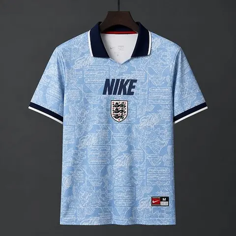 2026 England Light Blue Graphic Pattern Special Edition Soccer Jersey S-2XL