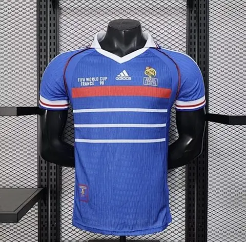 1998 Retro Player France Home Kit World Cup