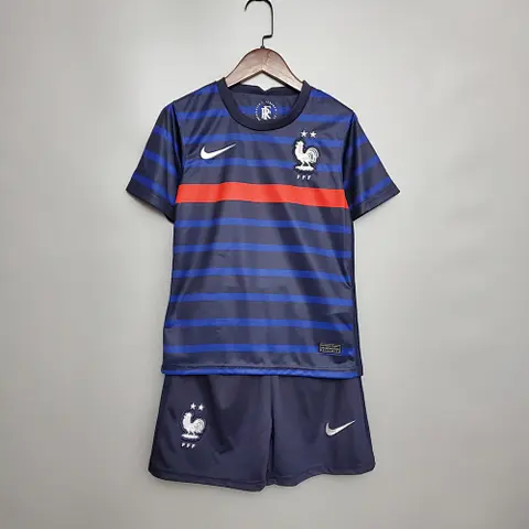 2020 France home blue kids kit