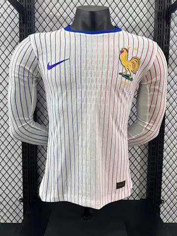 2024 France away white long sleeve player version jersey