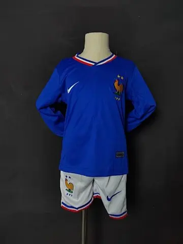 2024 France home long sleeve kid kit