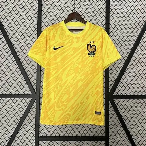 2024 France yellow goalkeeper jersey