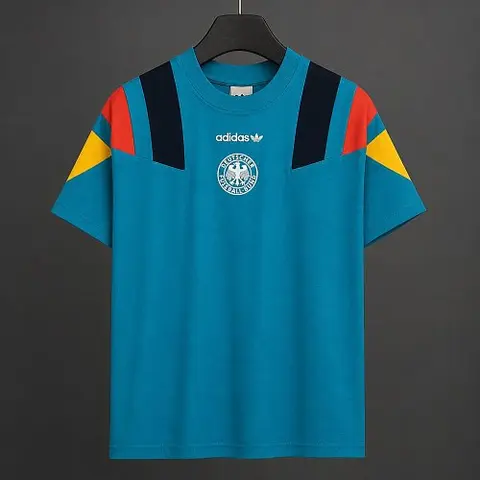 2026/27 Germany Originals Teal Multicolor Casual Retro T-Shirt S-4XL